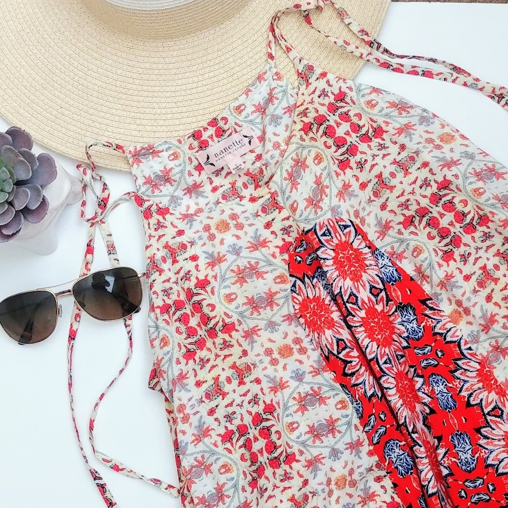 Nanette Lepore Calypso Collection Boho Dress Size4